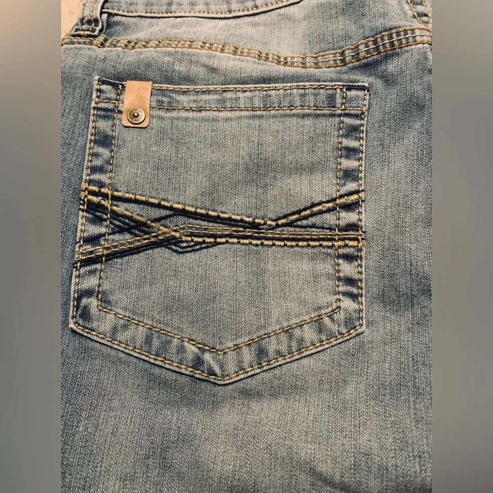 RANK.45 Men’s Light Blue Denim Jeans Straight, Pre-Owned, 32X32. 88%Cotton